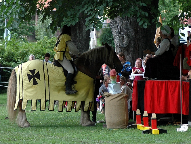 2005_0813 (47).JPG - Segrarinnan vid drottningen för att få sin segerkrans